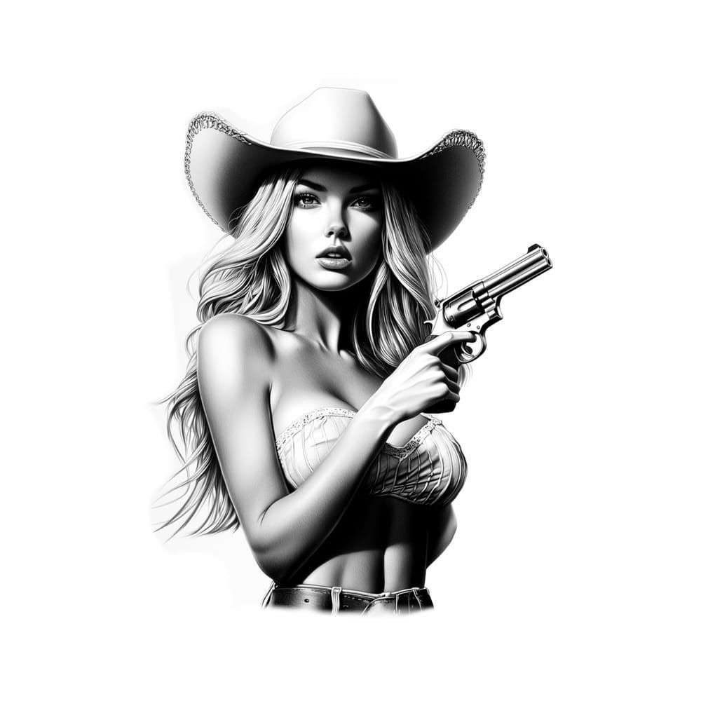 Cowgirl pin up