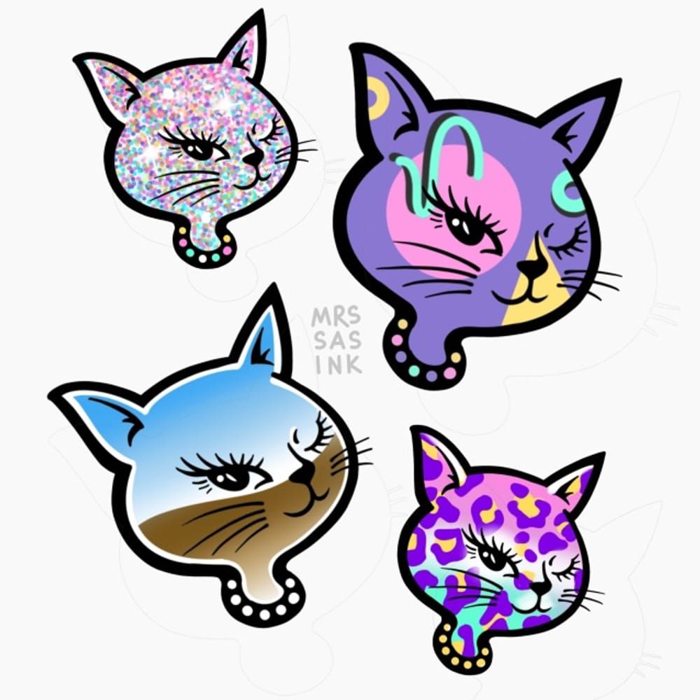 90’s Cat Sticker