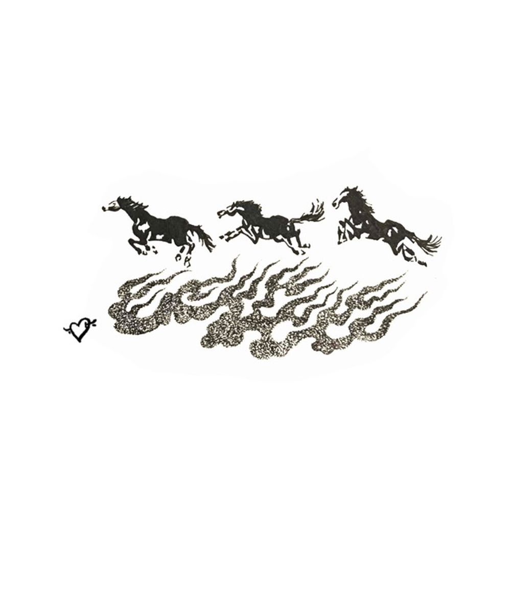 Trio of fire horse