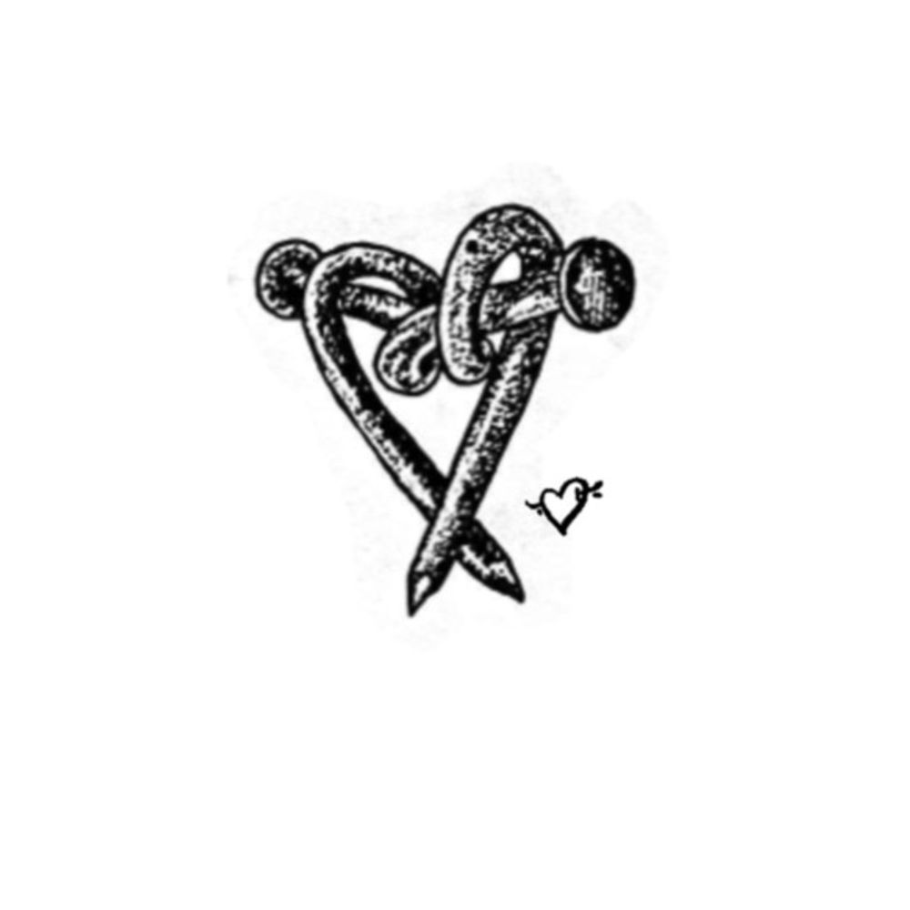 Nail bent heart 