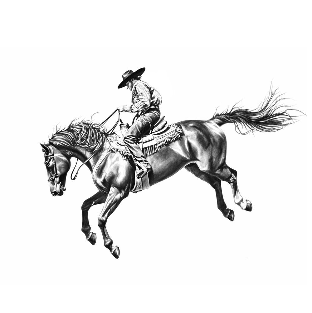 Bucking bronco