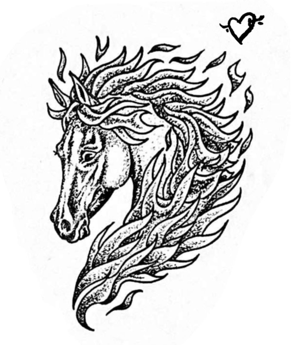 Fire Horse Portrait 2