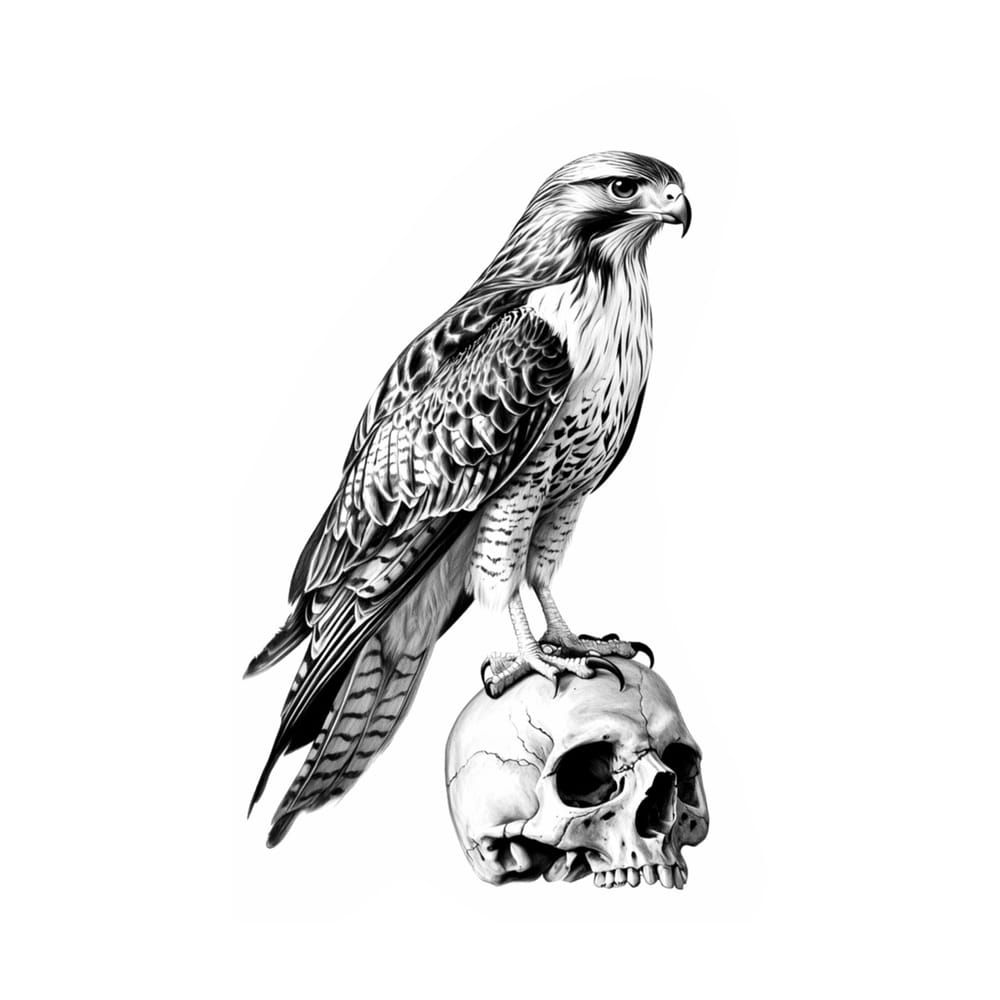 Falcon skull