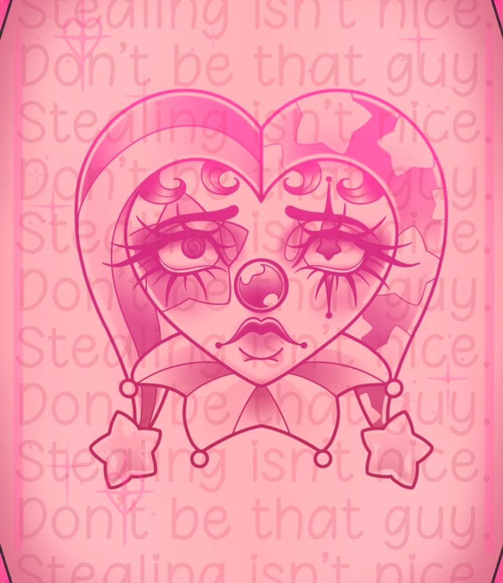 Heart Clown Face