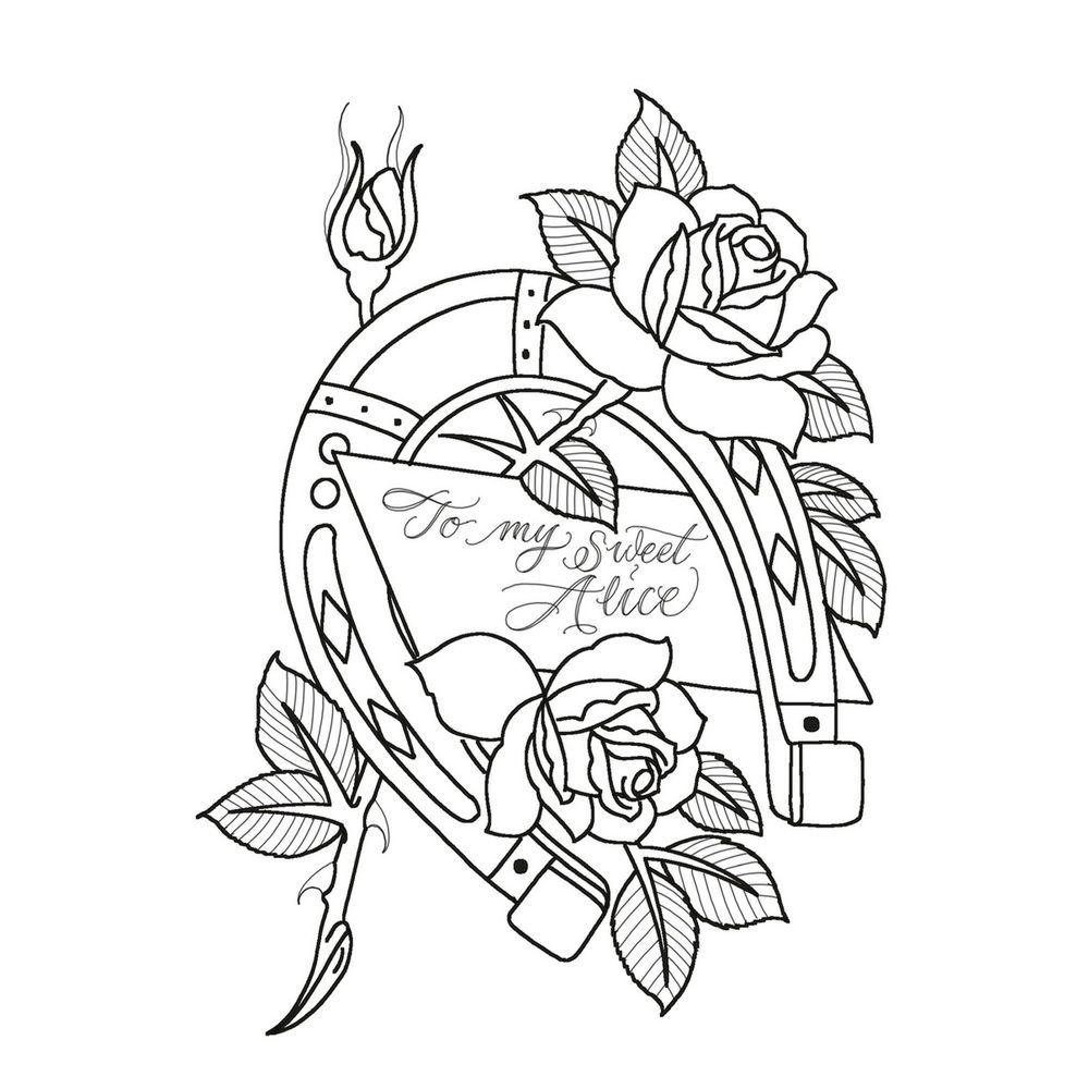 Horseshoe w letter