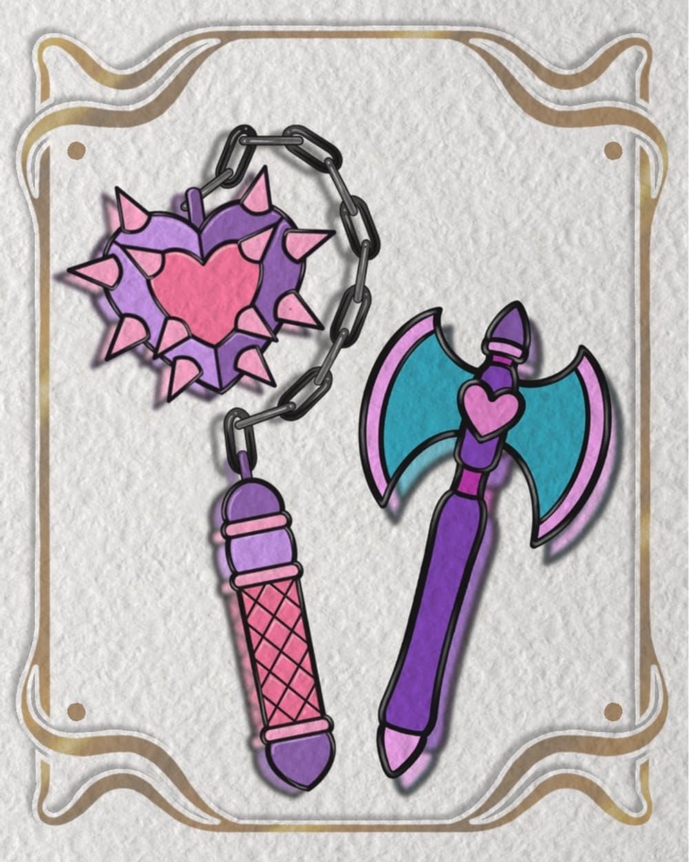 WEAPONS Stained Glass