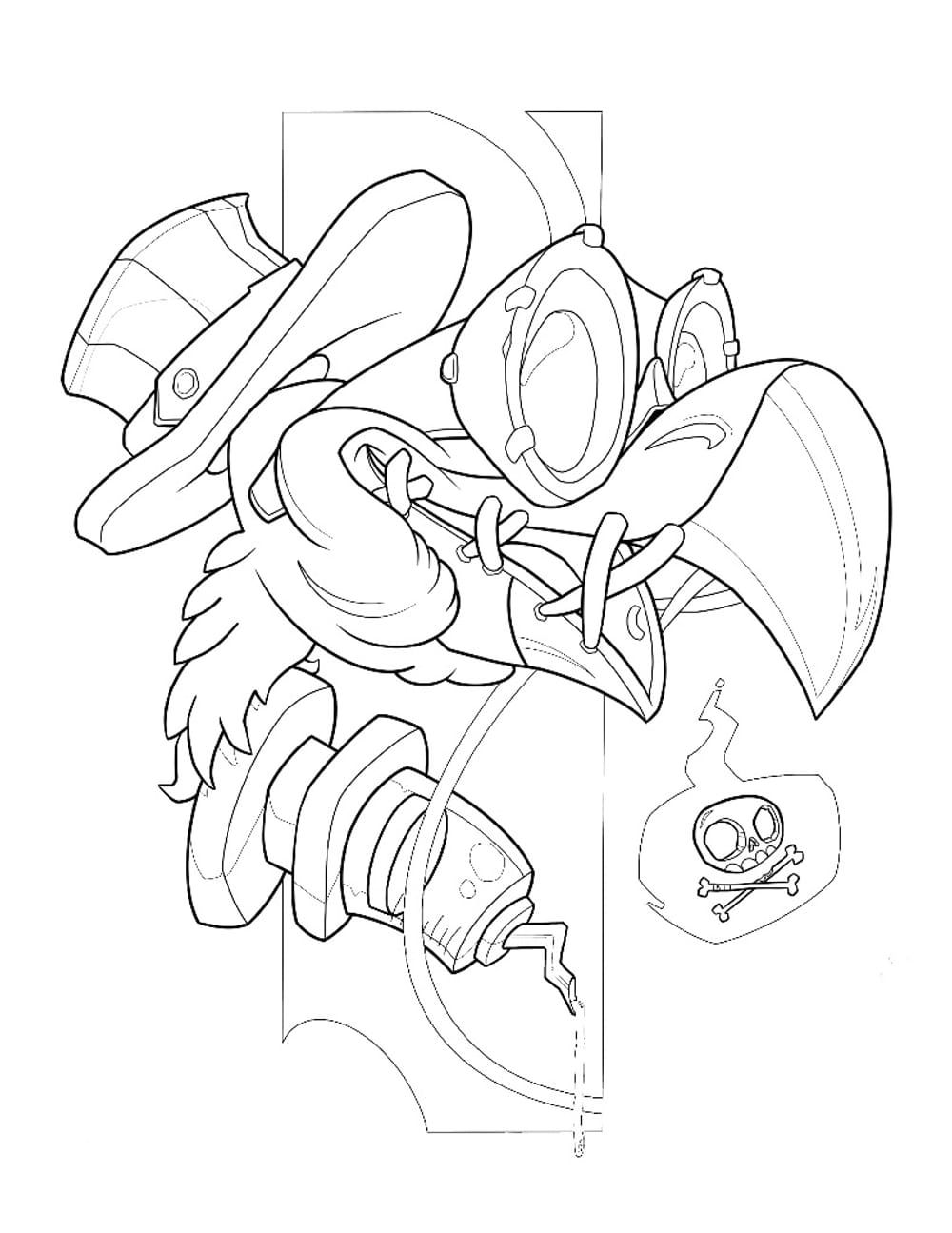 Flamingo Plague Doctor