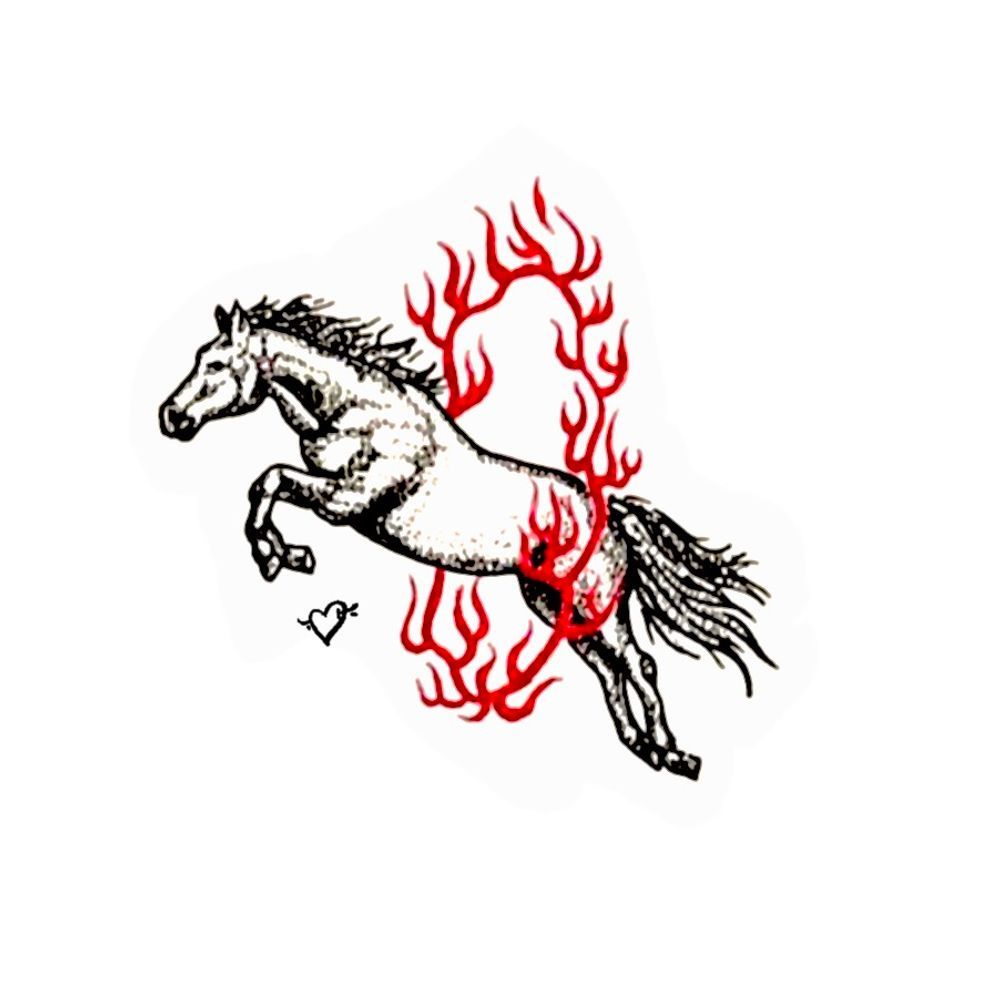 Fire ring horse